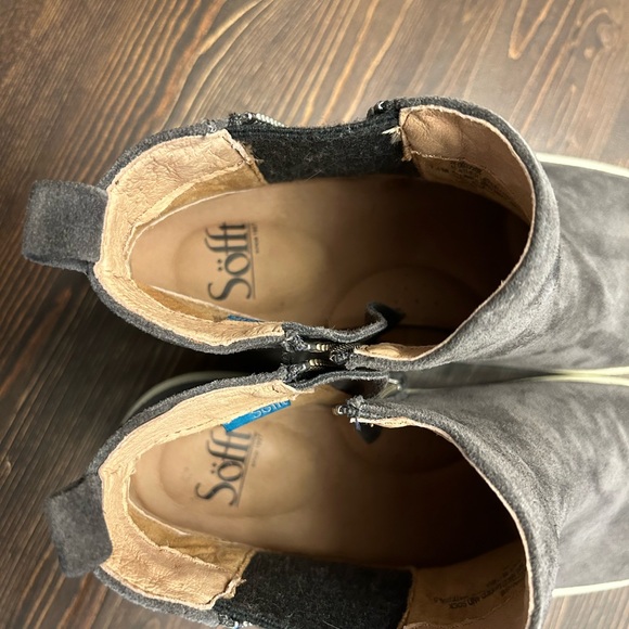 Sofft Britton Womens Size 7.5M Sneakers Shoes Gray Waterproof Suede Zip Up - Picture 9 of 9